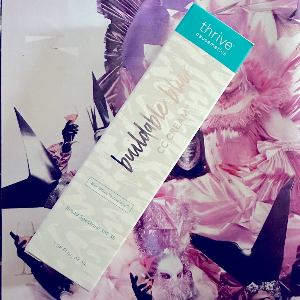 FAIR THRIVE CAUSEMETICS Buildable Blur CC Cream exp 07/2020 + Makeup Bag